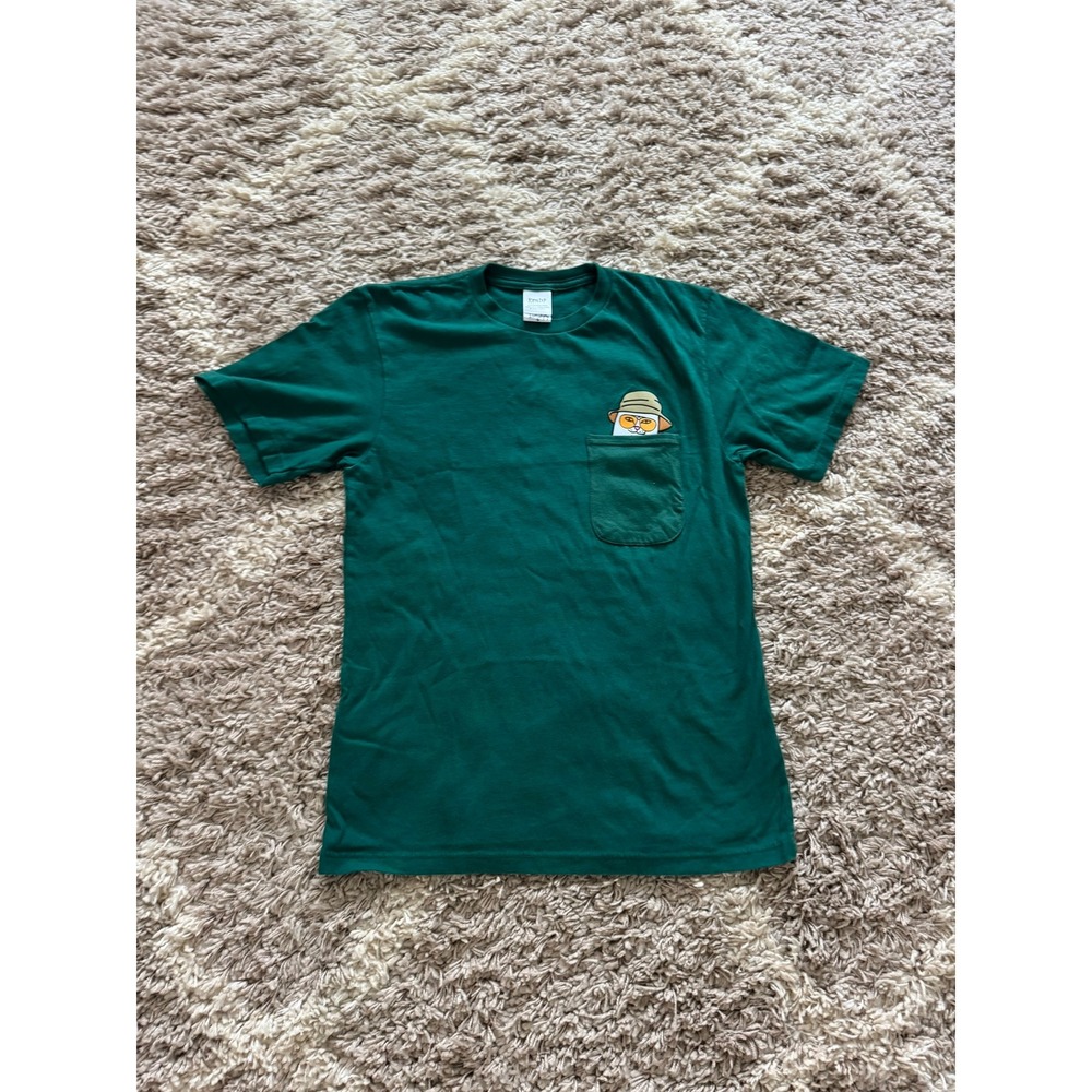 RipnDip Lord Nermal Hunter Green Pocket T-Shirt Mens Small Cat Graphic Tee